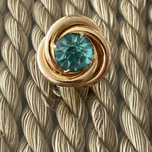 Vintage, signed Coro, blue rhinestone scatter pin. - Picture 4 of 5